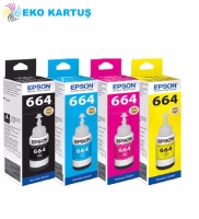 Epson EcoTank L456 (T664)  TAKIM  Mürekkep