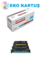 Hp CE711A CE740/307A  set 4 renk Muadil Toner