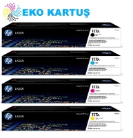 Hp Color Laser MFP 179fng W1120A (117a) 4 Renk Takım Orijinal Toner